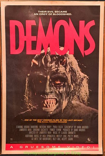 Poster film demoni 1985 dario - poster,