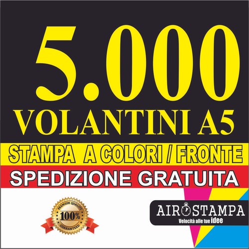 Stampa 5000 volantini - stampa, a5
