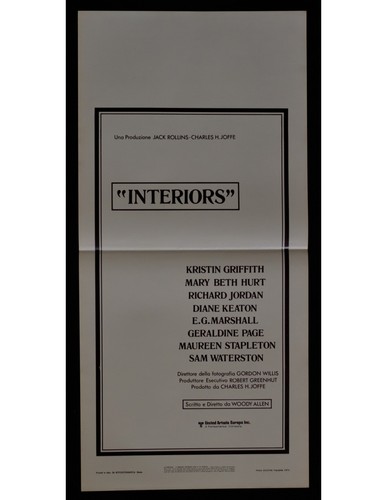 Locandina interiors woody - locandina,