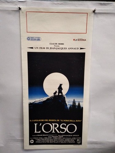 Locandina orso 33x70 - 33x70, cm