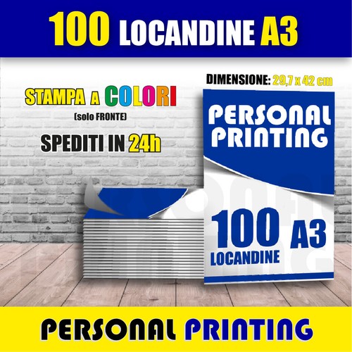Stampa 100 locandine - locandine, (