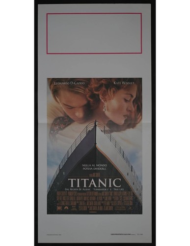 Locandina titanic leonardo - locandina, di